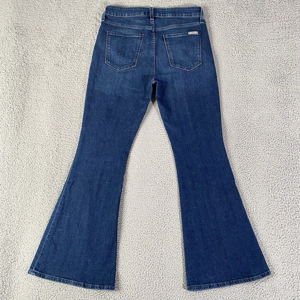 Hudson Heidi High Rise Flare Jeans Womens 29 (30x31) Blue Dark Bootcut Boho Y2K - Picture 4 of 11